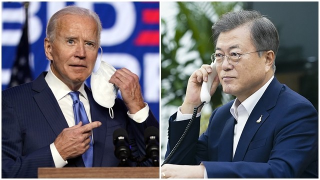 文在寅敦促拜登在「特金會」基礎上繼續與朝鮮談判