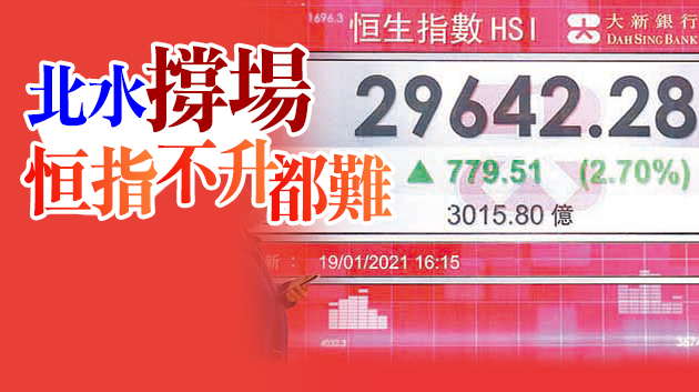 北水浩蕩南湧 藍籌紛紛破頂 港股破紀錄成交3016億