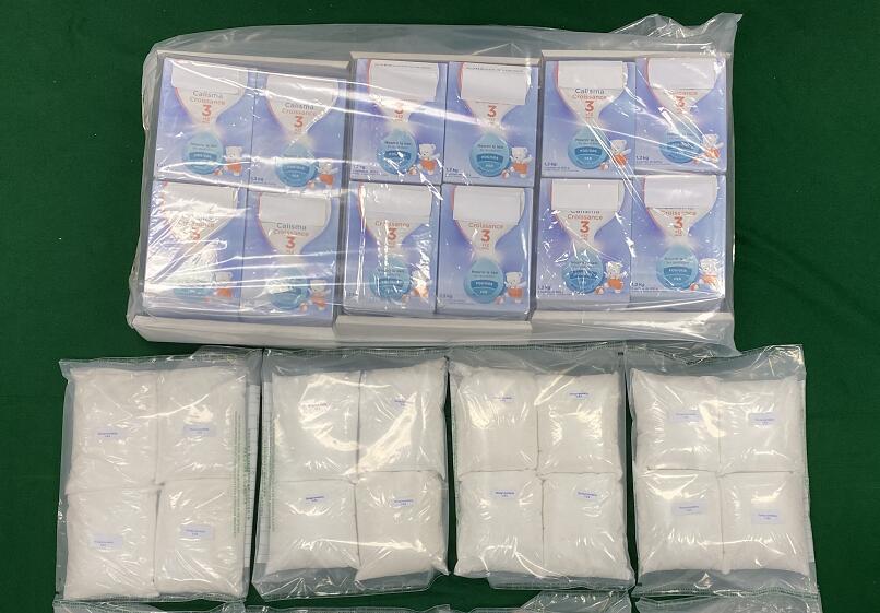 海關檢獲約1400萬元懷疑毒品 荷蘭到港報稱奶粉