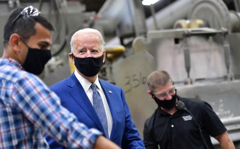 美媒：拜登上任首日將啟動「100天佩戴口罩挑戰」計劃