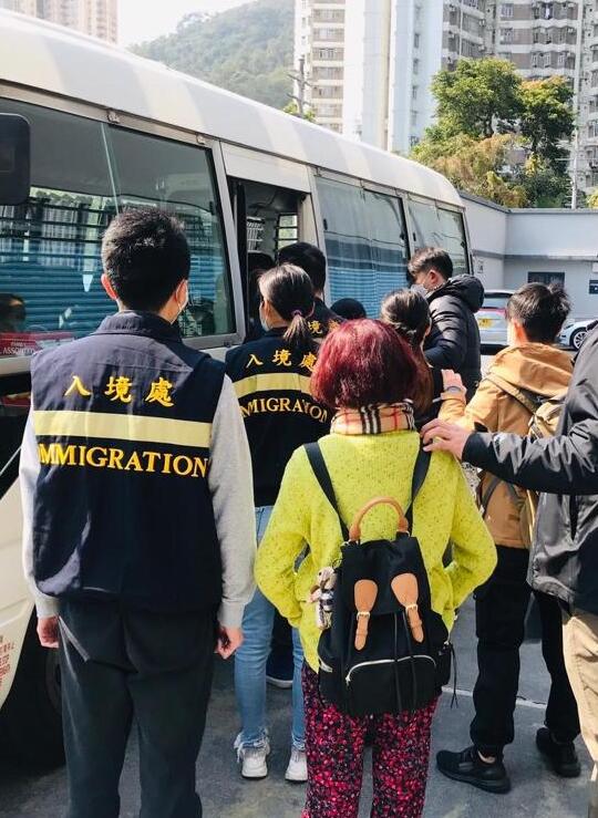 入境處展開反非法勞工行動拘捕17人