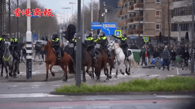 有片丨荷蘭多地爆發反宵禁抗議：大規模打砸搶燒