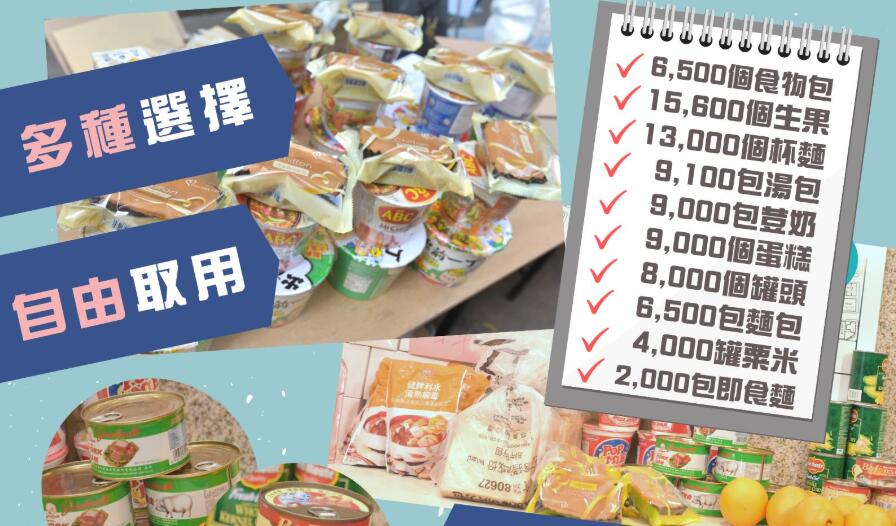 港府：為佐敦受檢人士提供多類型食物 8成罐頭有拉環