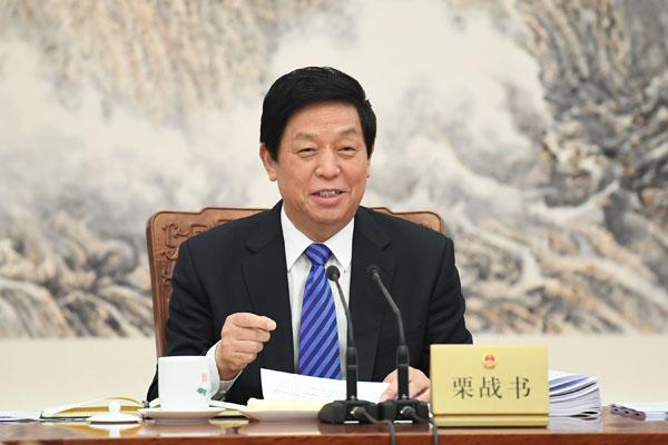 栗戰書同巴基斯坦國民議會議長會談