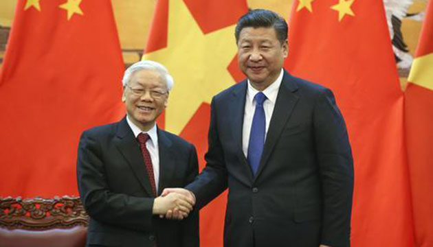 習近平致電祝賀阮富仲
