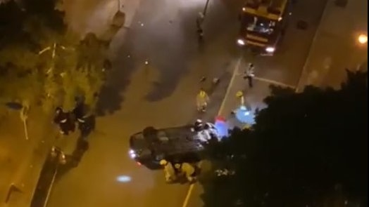 大埔有私家車拒受截查衝向警察 遭開槍制止