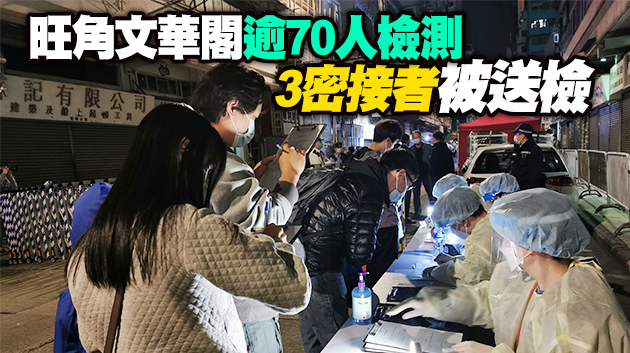 油麻地「受限區域」完成強檢 逾2000人檢測1宗初步確診