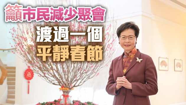 林鄭發表新年賀詞：市民團結一致努力打拼 香港可牛氣再現