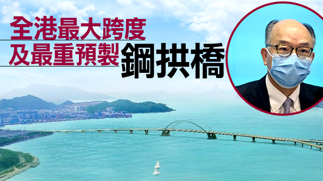 陳帆：將軍澳跨灣連接路即將安裝雙拱鋼橋 預計明年竣工