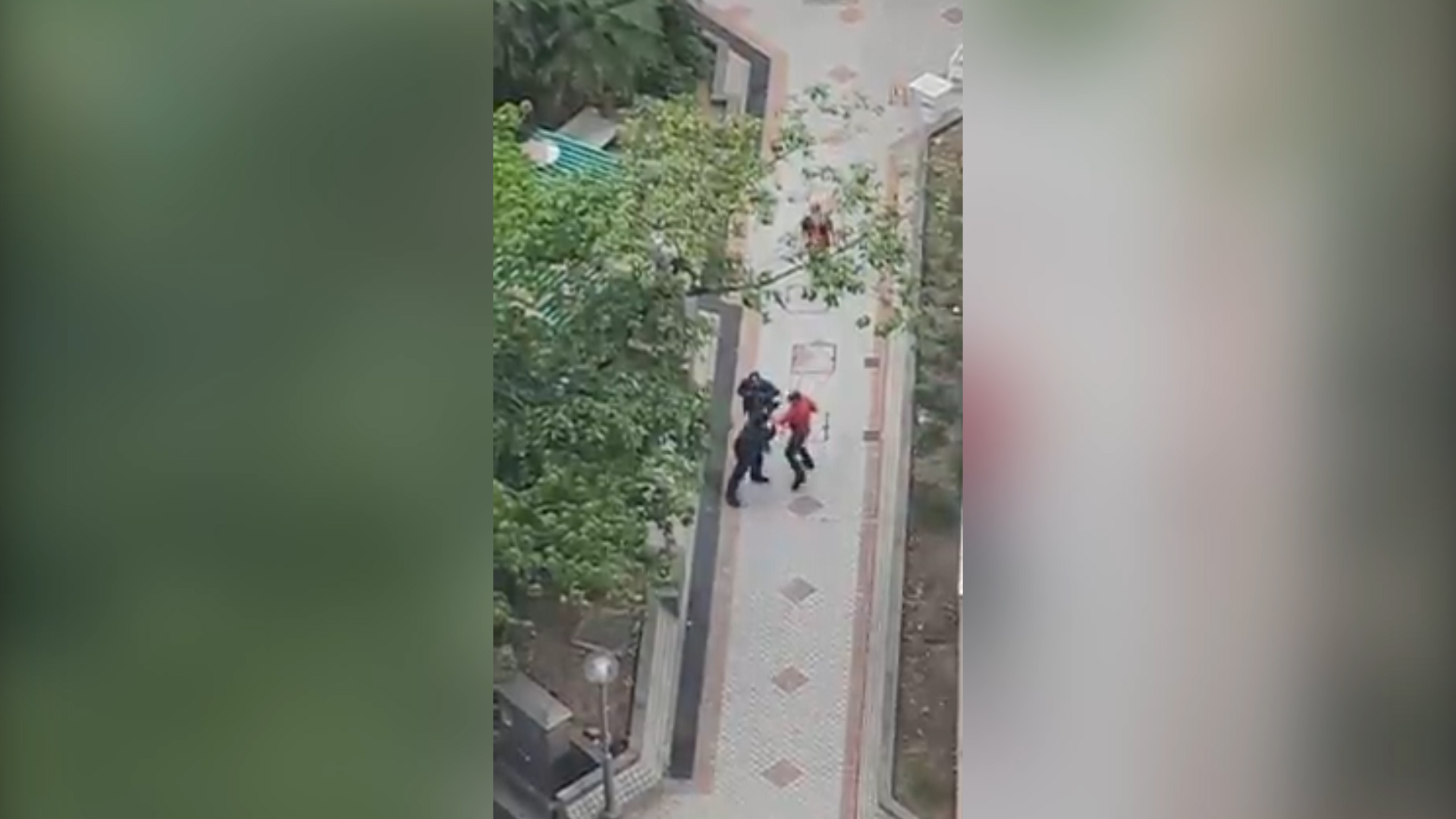 有片 | 66歲大埔保安員勸七旬老翁戴口罩 遭擸櫈扑穿頭