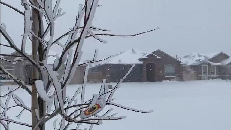 美多處受寒流侵襲 德州實施輪流停電