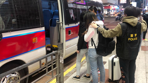 警方旺角大規模反黑 拘捕60人