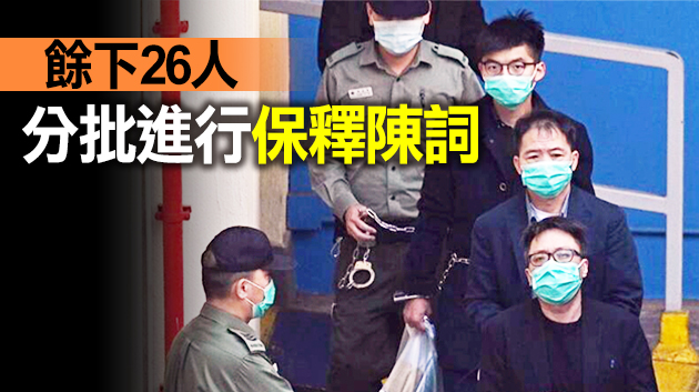 「35+初選」案21名被告已完成保釋申請