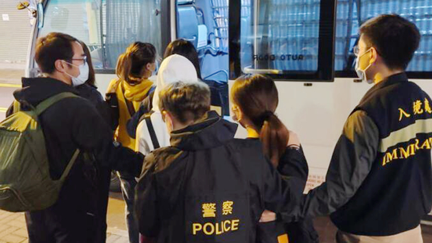 警方聯同入境處油尖區掃黃 拘捕7名女子