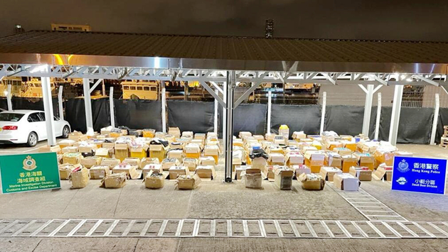 水警海關大嶼山反走私 拘1人檢值1300萬貨物