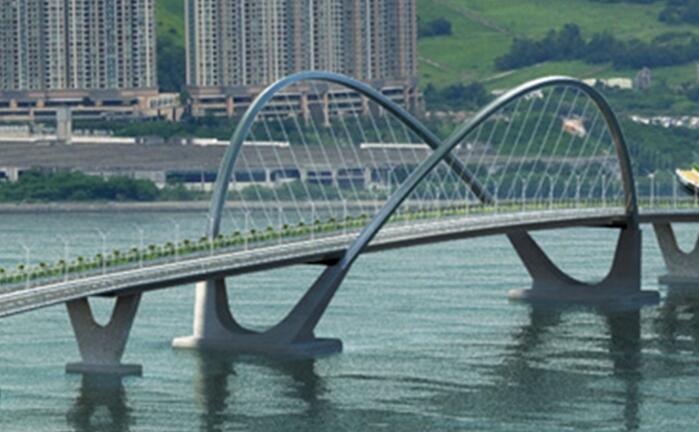  香港將軍澳大橋：萬噸鋼海上「搭積木」