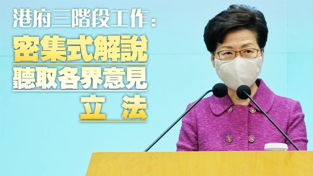 林鄭见传媒：全國人大修訂基本法附件合時、合法、合憲