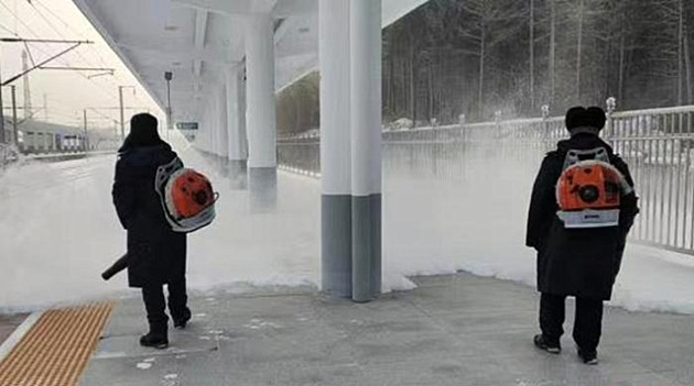 哈鐵應對暴雪天氣 確保旅客運輸平穩有序