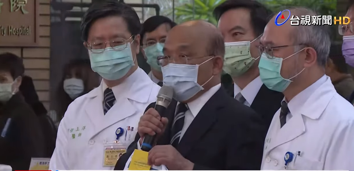 台AZ疫苗22日開打 蘇貞昌陳時中帶頭接種