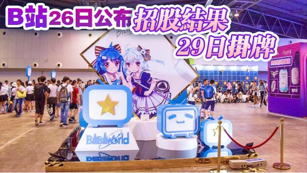 消息指嗶哩嗶哩超購逾170倍 凍資1300億