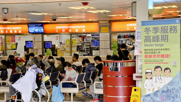 本港8間公院爆滿 25日4777人急症室求診