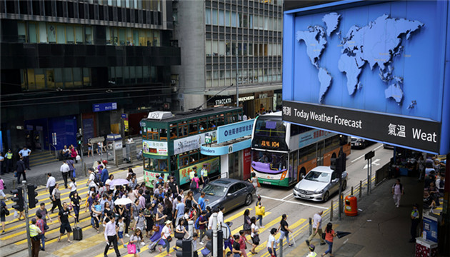 去年5月至6月僱員每月工資中位數18400元