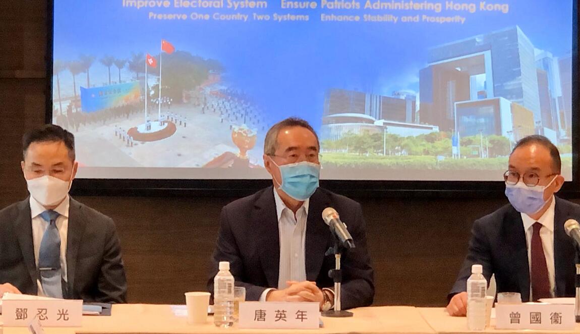唐英年：完善選舉工作後 香港可集中精力發展經濟改善民生