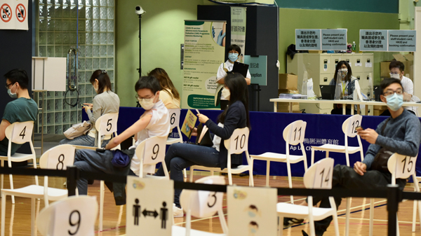本港累計接種逾50萬劑 約4.4萬市民已打第二劑科興疫苗