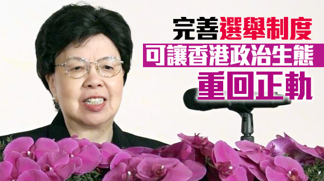 陳馮富珍：沒有愛國情懷愛港之心 何談效忠國家效忠香港