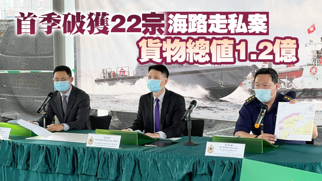 海關偵破漁船快艇走私案 檢值3100萬元貨物