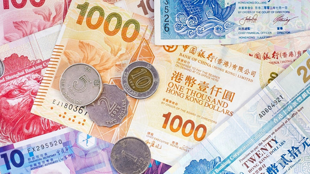 港元拆息連續兩日下跌 較昨日彈0.00154厘