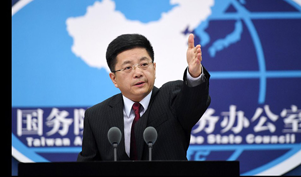 國台辦：遏制「台獨」 不光嘴上說