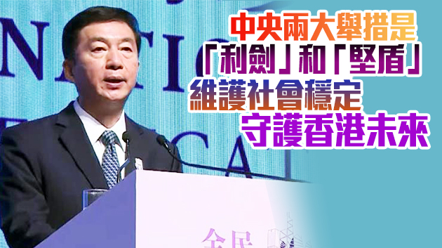 駱惠寧：中央對損害國安和香港繁榮穩定行為出手必到位