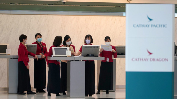 傳國泰航空關閉加拿大、澳洲及新西蘭飛行員基地