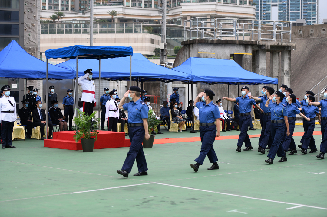 民安隊今日舉行結業會操