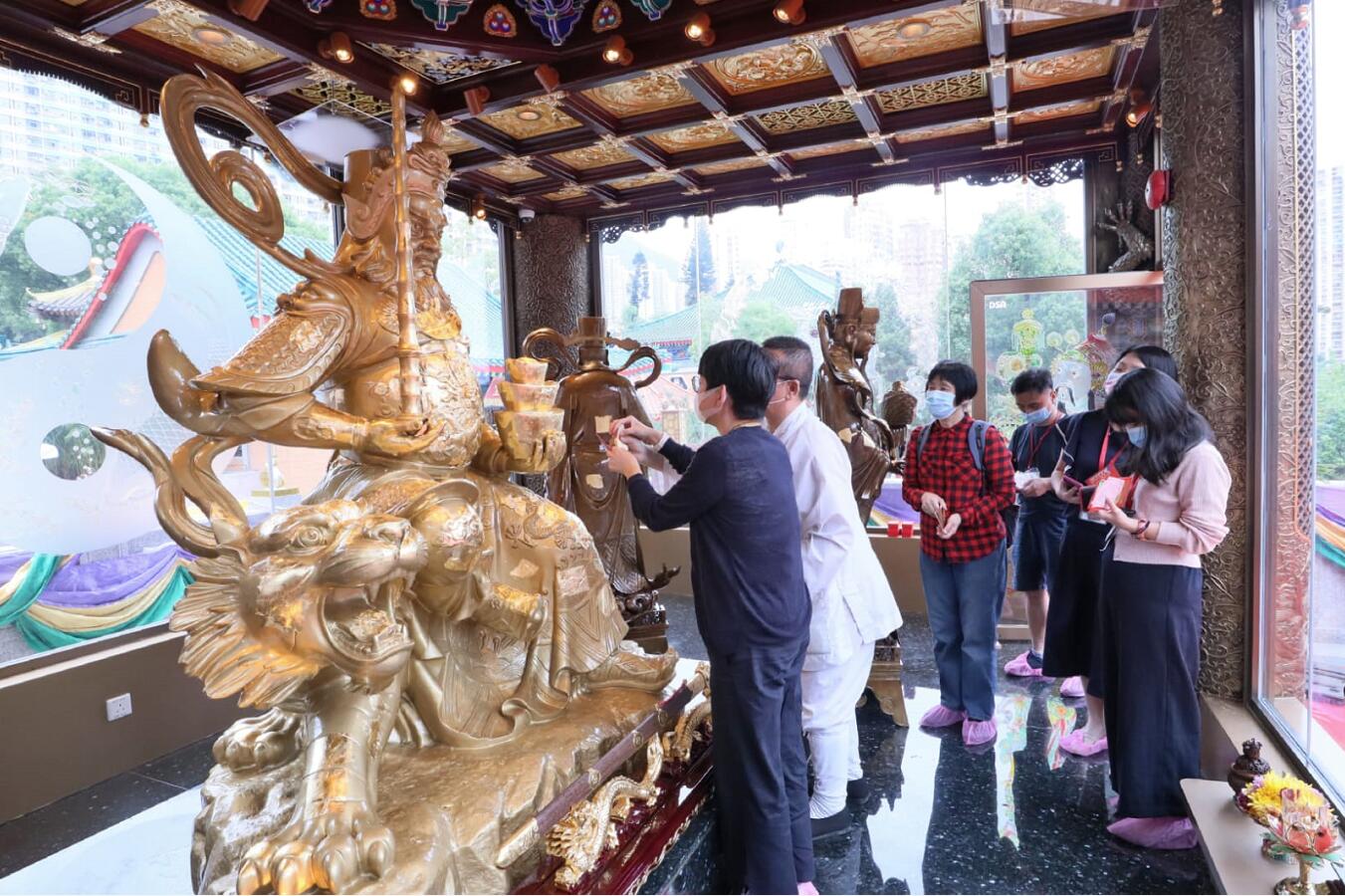 嗇色園黃大仙祠財神宮今日開幕 供奉「五路財神」