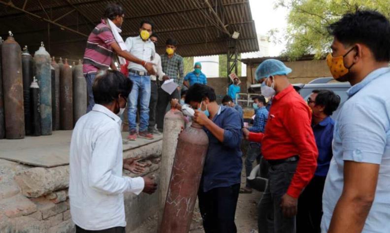 印度多地醫院出現供氧危機 黑市一瓶氧氣600美元