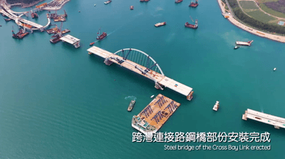 有片 | 將軍澳跨灣連接路跨海大橋主體安裝完成