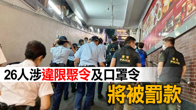 警方尖沙咀巡查食肆及娛樂場所 1食肆負責人收傳票