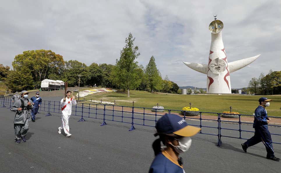 東京奧運火炬結束在沖繩的傳遞 為避疫情閉門舉行