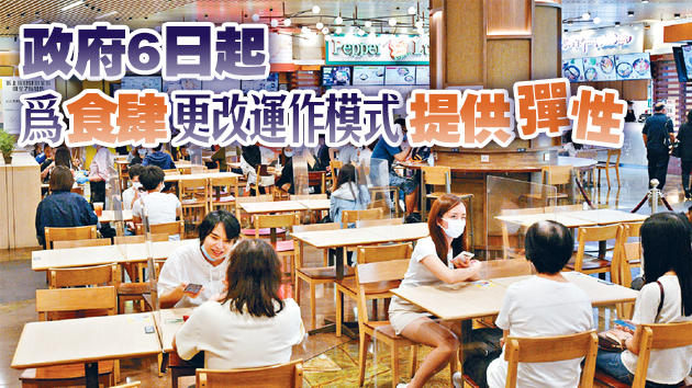 食肆若轉C或D類模式 須先於入口張貼告示