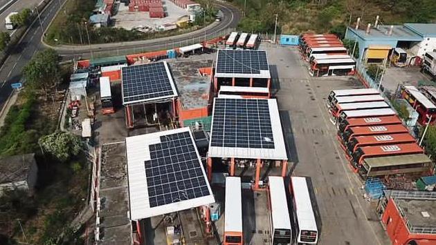 九巴及龍運安裝逾2.2萬塊太陽能板 為全港最多太陽能發電巴士公司