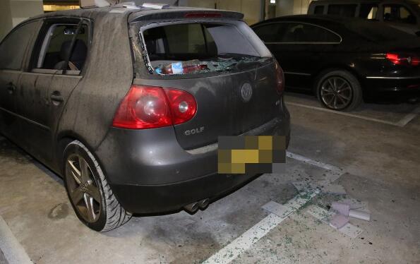 秀茂坪寶達邨停車場8車遭刑毀 部分車窗玻璃被打破