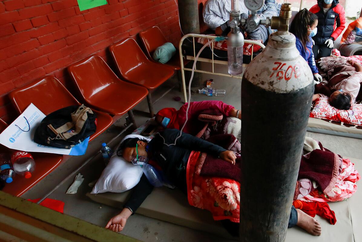 尼泊爾醫院2天內12名新冠患者死亡 大多死於缺氧