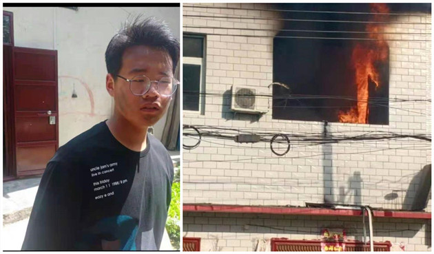 14歲少年衝入火海救下兩名兒童 母親又驕傲又後怕