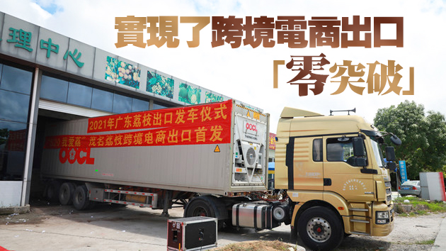 廣東荔枝出口跨境電商啟動 100噸荔枝從茂名發往加拿大