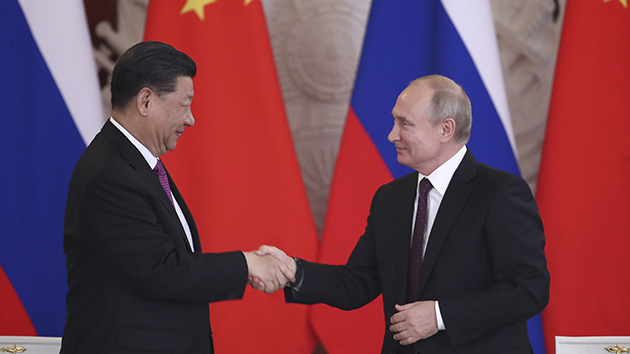 習近平同俄羅斯總統普京共同見證中俄核能合作項目開工儀式