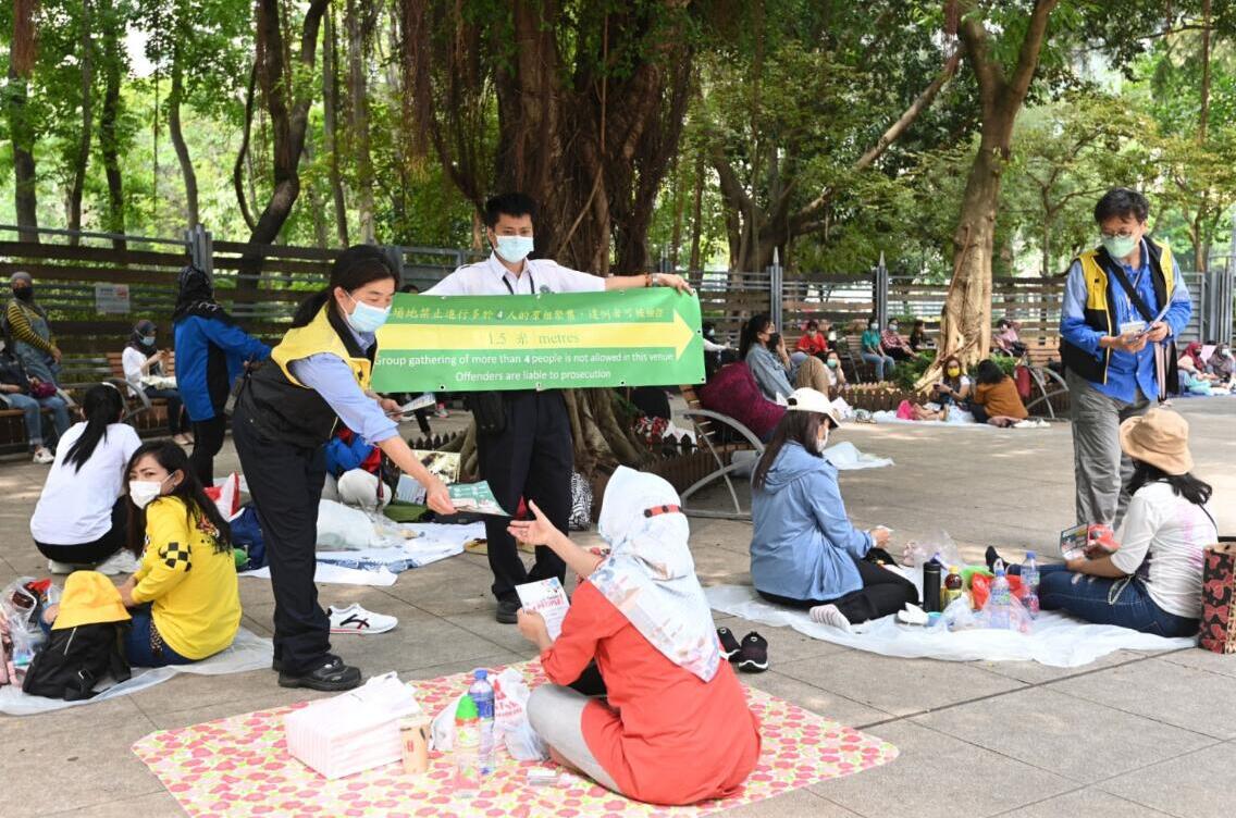 政府提醒：未接受第二輪強制檢測的外傭，須於明日完成檢測