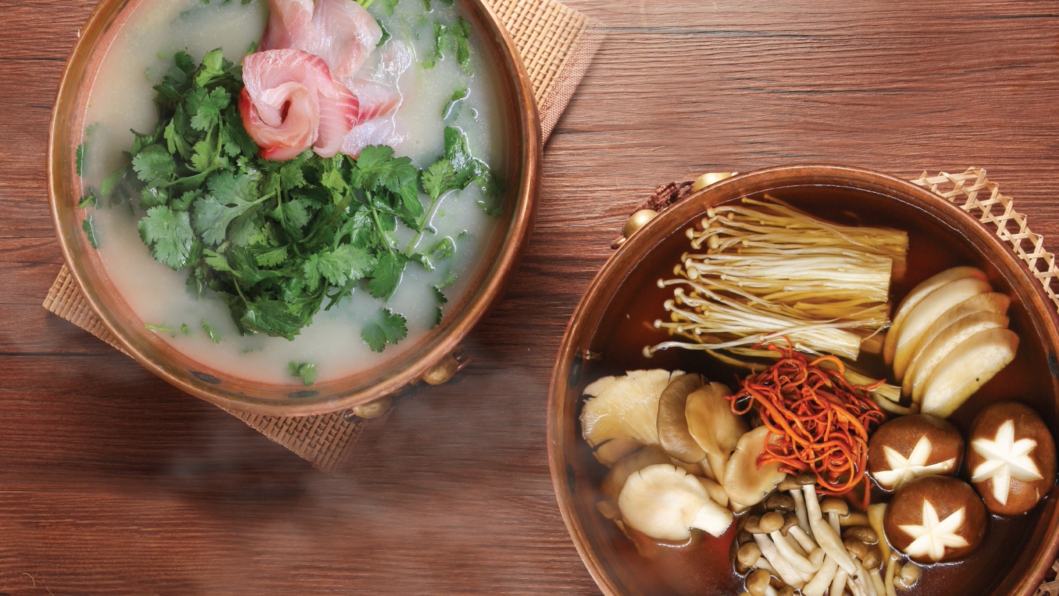 【美食】夏日限定 人氣芫荽 養生蟲草花湯底