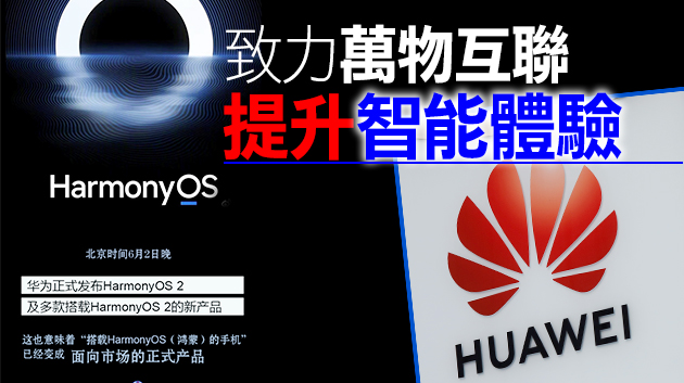 華為正式發布鴻蒙操作新系統 逾千家硬件企業加入